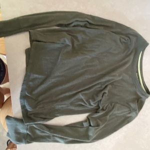 Long sleeve sage colored shirt